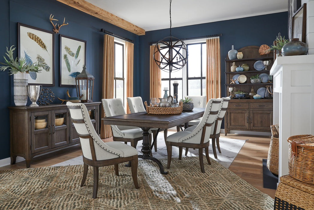 Roxbury Manor - Dining Arm Chair With Upholstered Seat and Back (Set of 2) - Homestead Brown