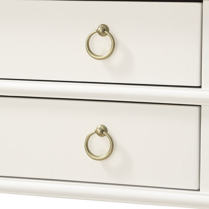 Carmona - 2 Drawer Tray Top Nightstand Pulls