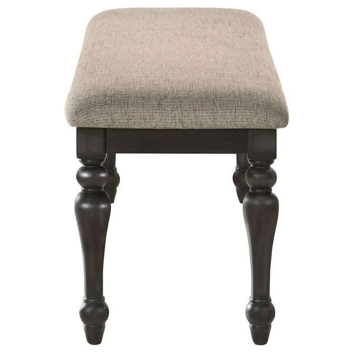Kavita - Upholstered Dining Bench - Charcoal