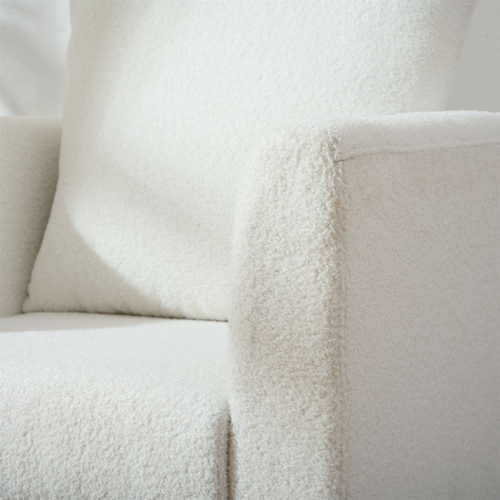 Modern Accent Upholstered Armchair With Pillow