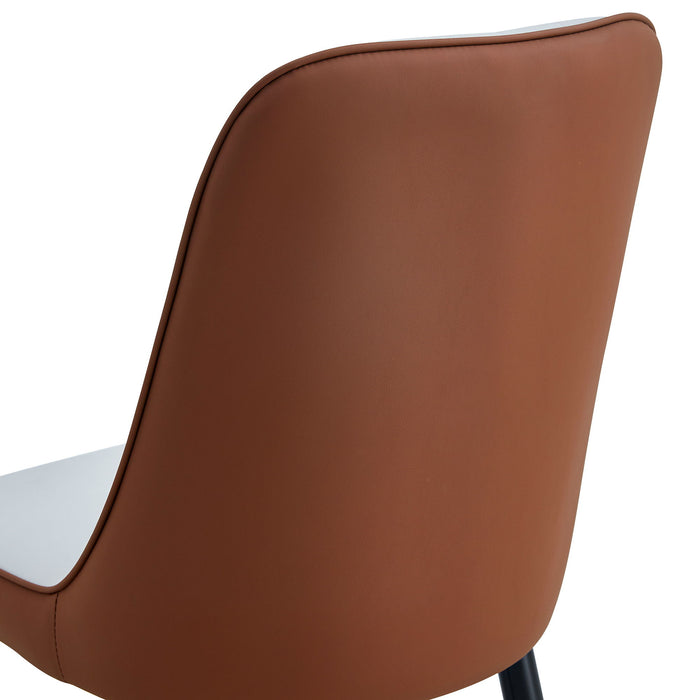 Modern Dining Chair With Metal Leg