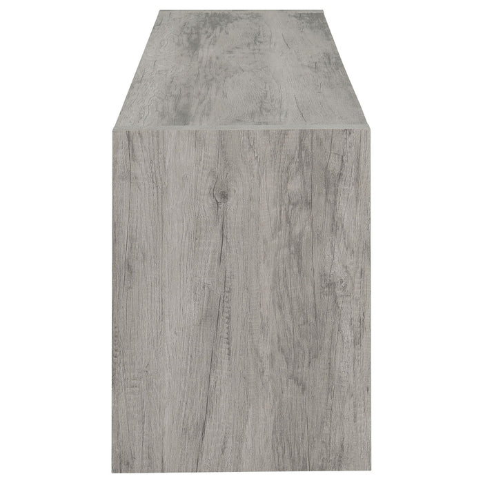 Burke 2-door Engineered Wood 71-inch TV Stand Grey Driftwood