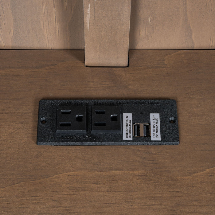 Daybed With Storage Shelves, LED, USB, And Trundle