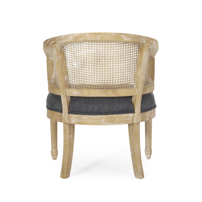 Curved Backrest Accent Chair