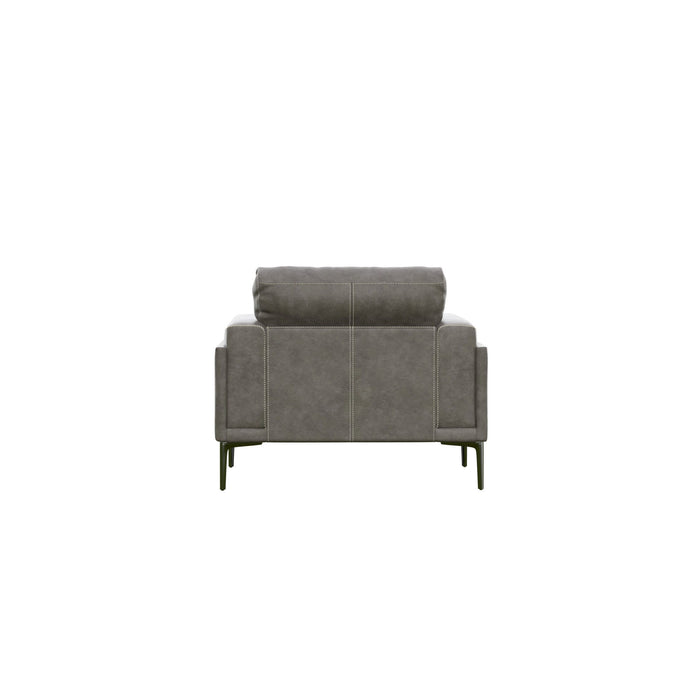 Transitional Fabric Chair - Dark Gray