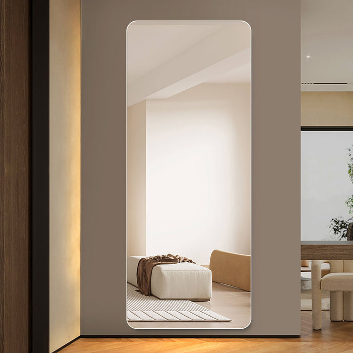 Modern Frameless Full Body Mirror With Explosion Proof Glass - Clear
