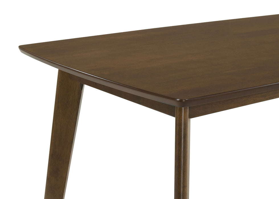Kersey 5-piece Rectangular Dining Table Set Chestnut