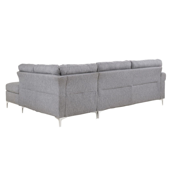 Melvyn - Sectional Sofa - Gray Fabric