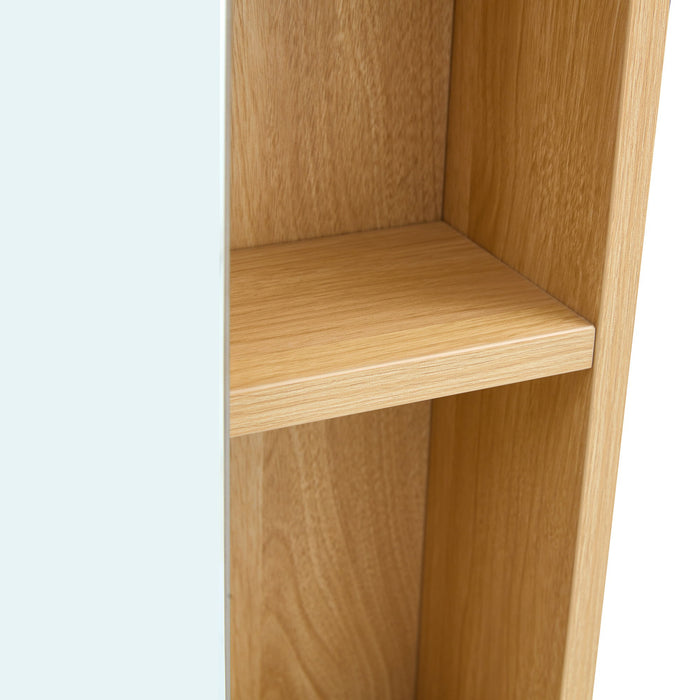 Bathroom Mirror Medicine Cabinet Wall Mounted With Shelves