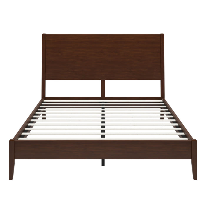 Modern Sled Platform Bed Frame With Slats