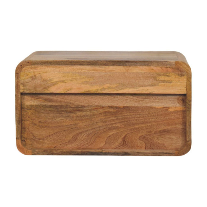 Curved Upper Slot Floating Nightstand