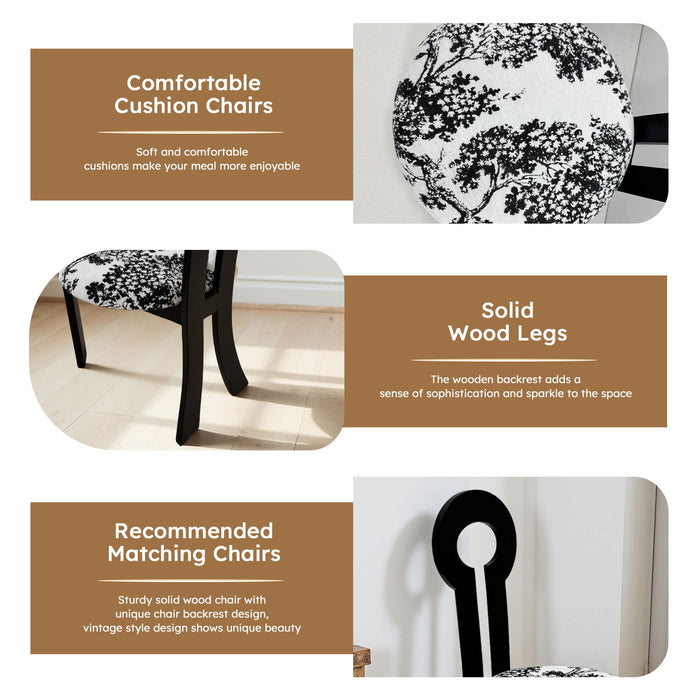 Key Design, Dining Chairs (Set of 2) - White / Black