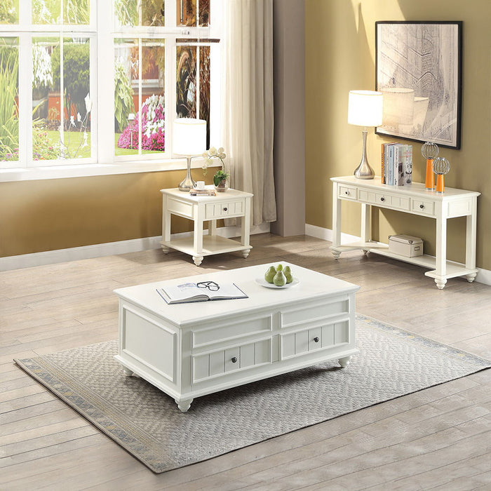 Natesa - Coffee Table With Lift Top - White Washed