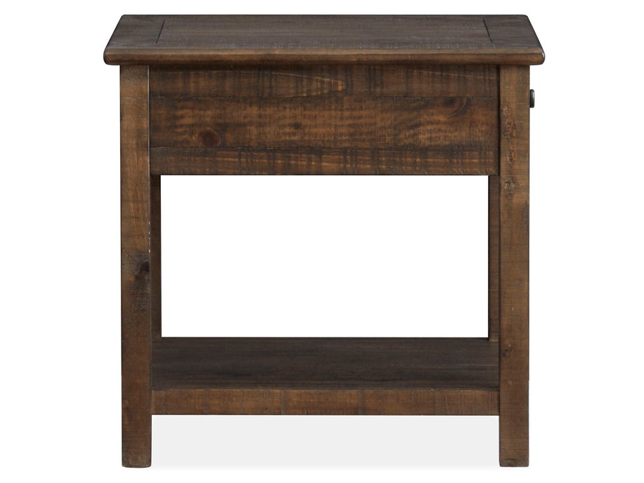Smithton - Rectangular End Table - Homestead Brown