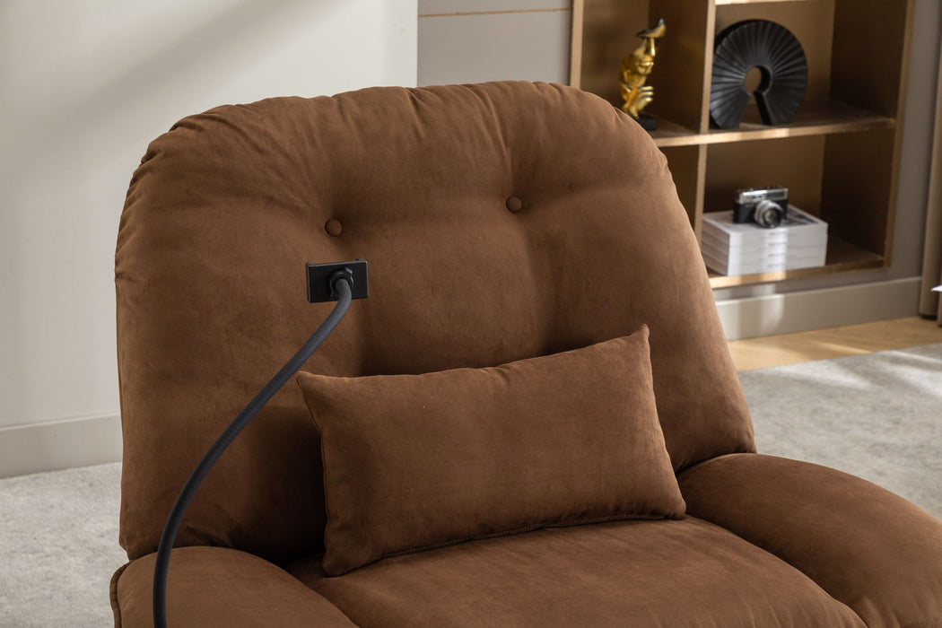 Power Recliner Swivel Glider USB Charger With Bluetooth Music Player, Sleep, Working, Game And Leisure