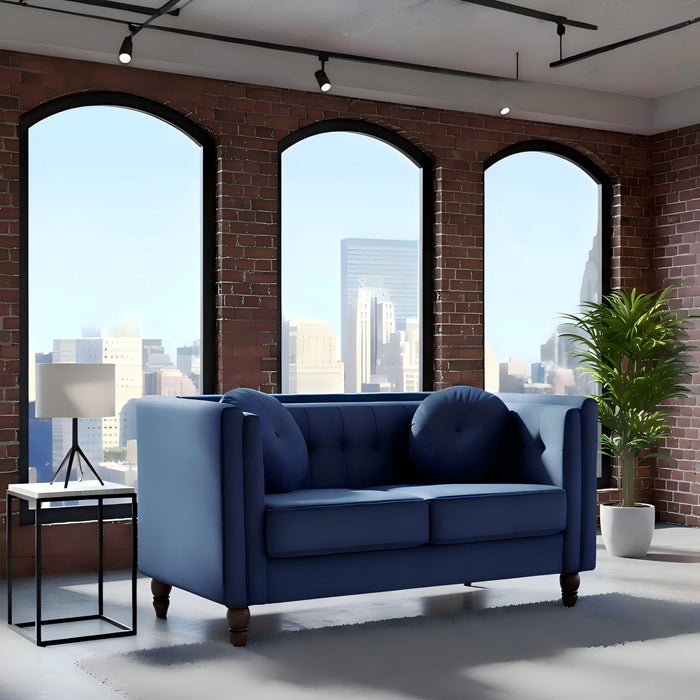 Chesterfield Loveseat 2 Seater Couch For Living Room