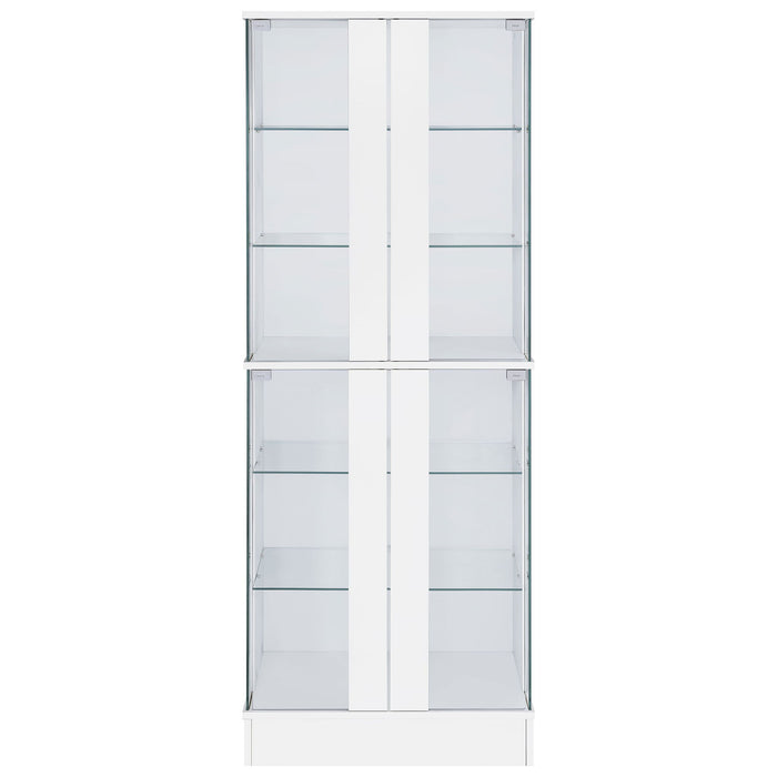 Gilbert - 4 Door LED Curio Display Cabinet