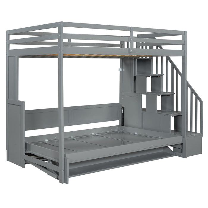 Murphy Bed With Smart Hydraulic System And Desk Design