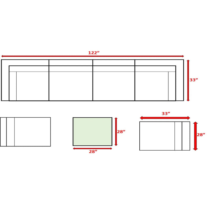 Seating Set With Cushions Handcrafted Wicker Design
