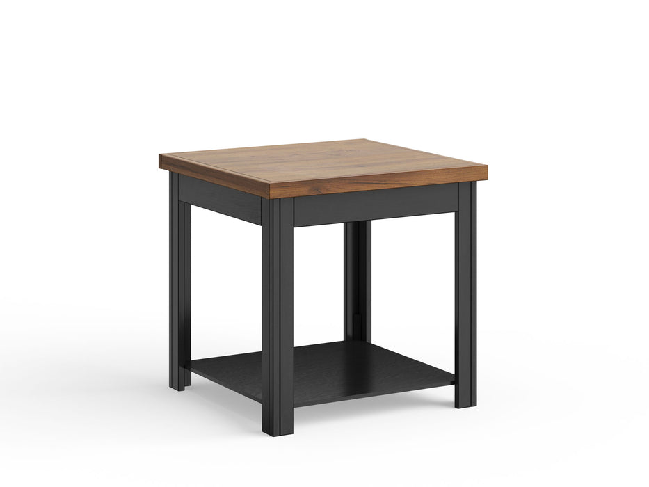 Essex - Side Table - Black, Whiskey