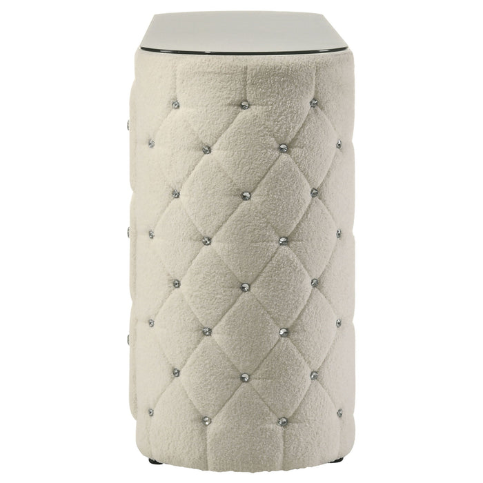 Sonya 6-drawer Upholstered Bedroom Dresser Ivory