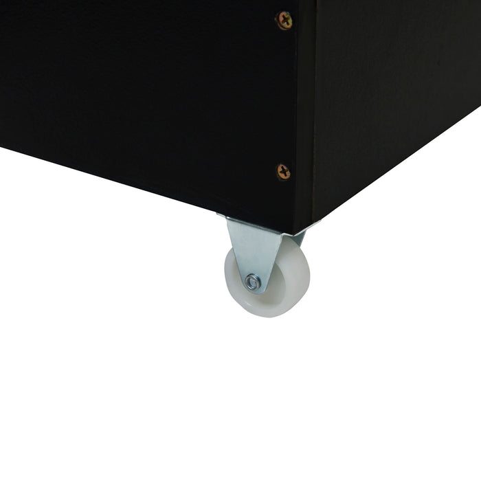 Platform UpholsteredBed With 2 Drawers And Twin Long Trundle