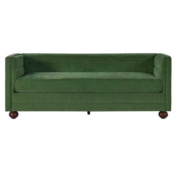 3 Seater Sofa Upholstery With Square Arms, Living Room Couch