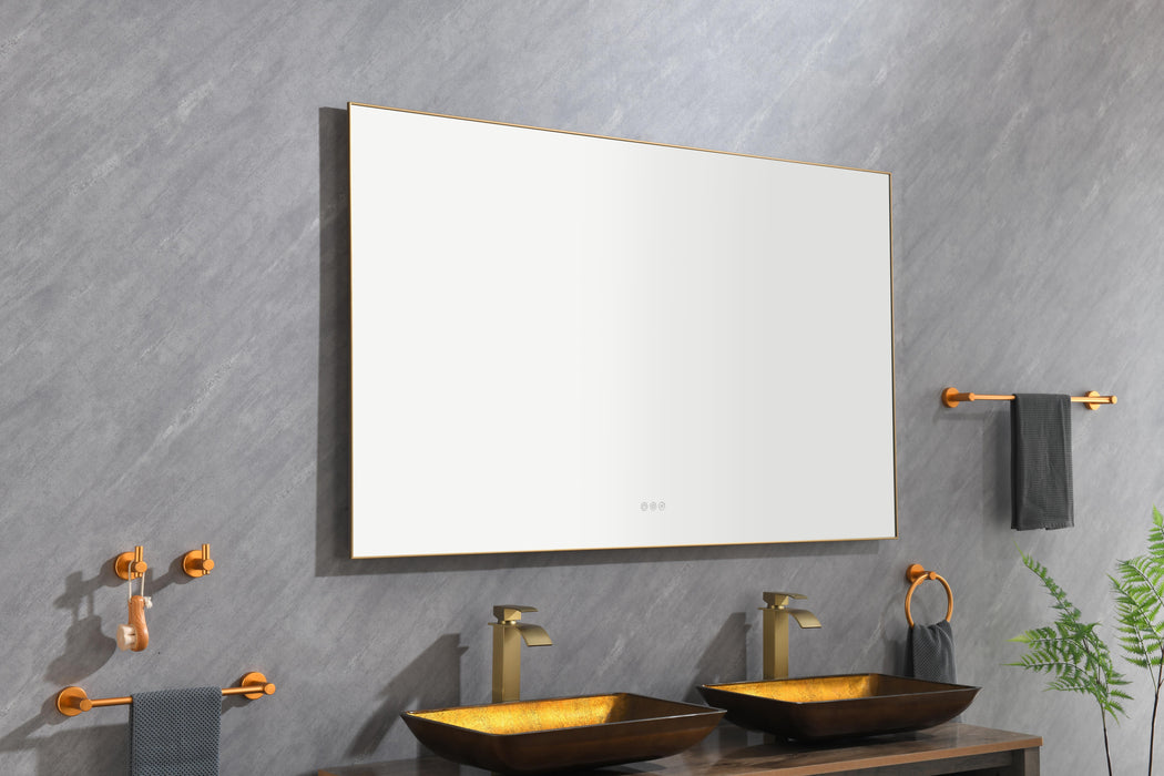Led Mirror Bathroom Vanity Mirror With Back Light, Wall Mount Memory Large Adjustable Vanity Mirror