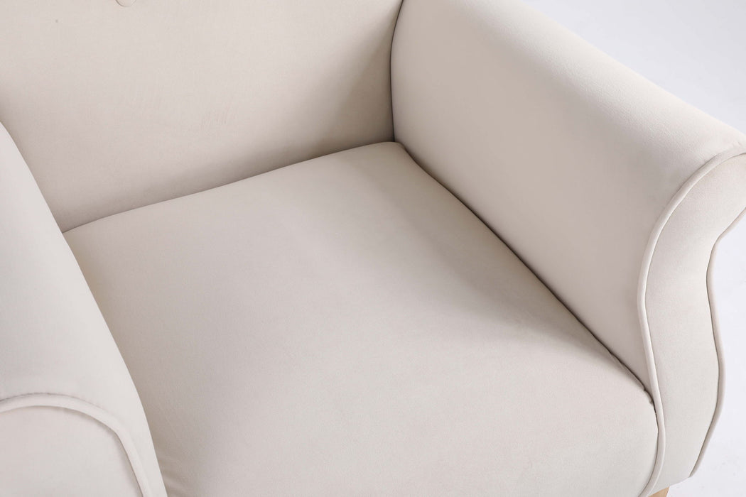 Modern Rocking Chair, Upholstered Accent Chair For Nursery, Small Contemporary Rocke