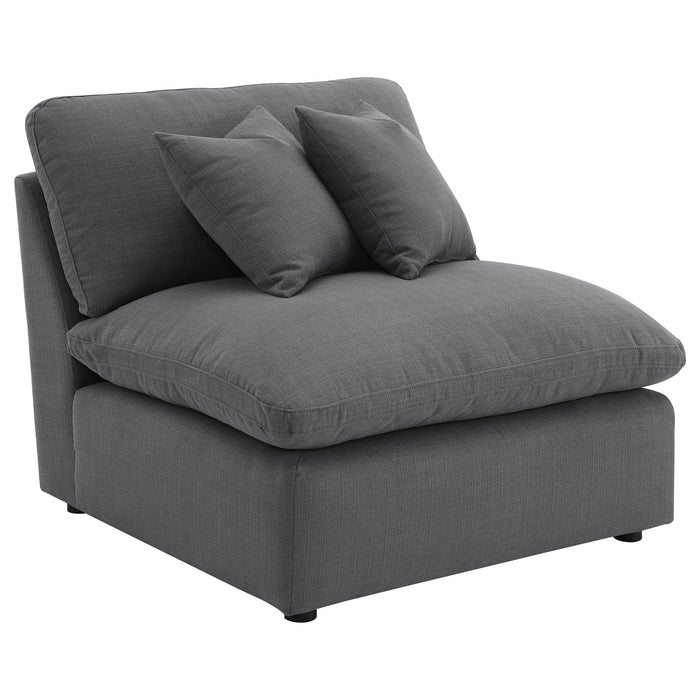 Hobson 5-piece Upholstered Modular Sectional Sofa Charcoal