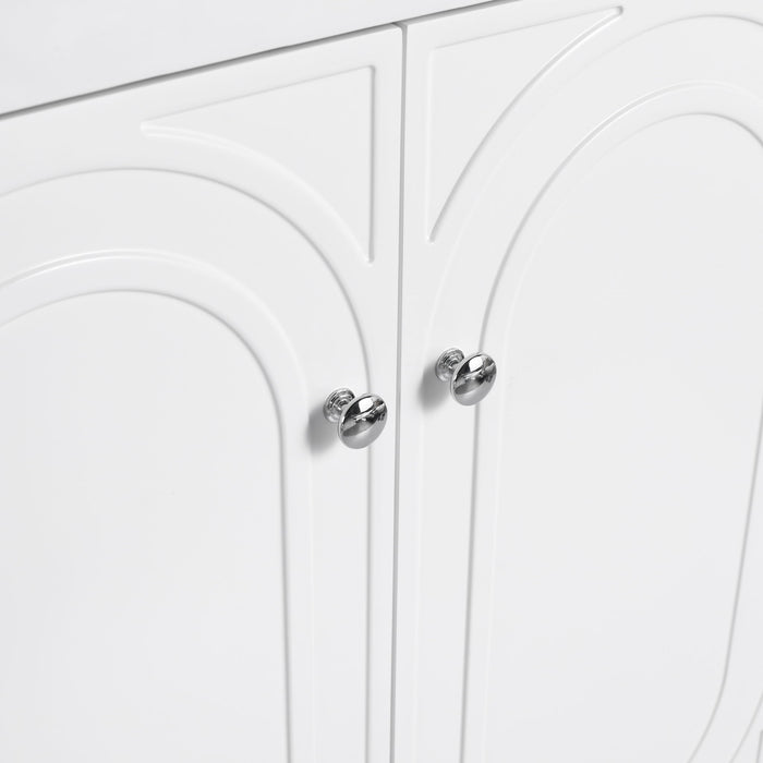 Modern Freestanding Bathroom Vanity With Soft Close Cabinet Doors