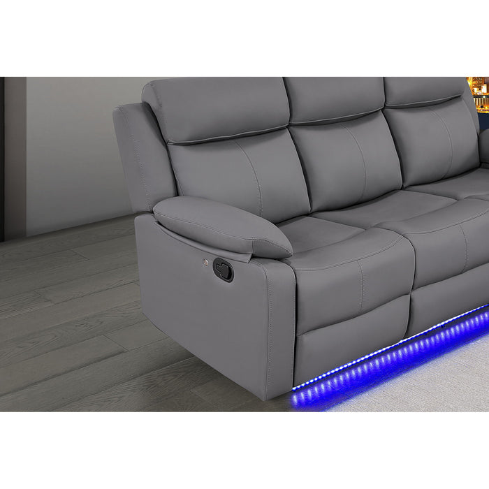 Blanche - Console Reclining Loveseat With LED Lights