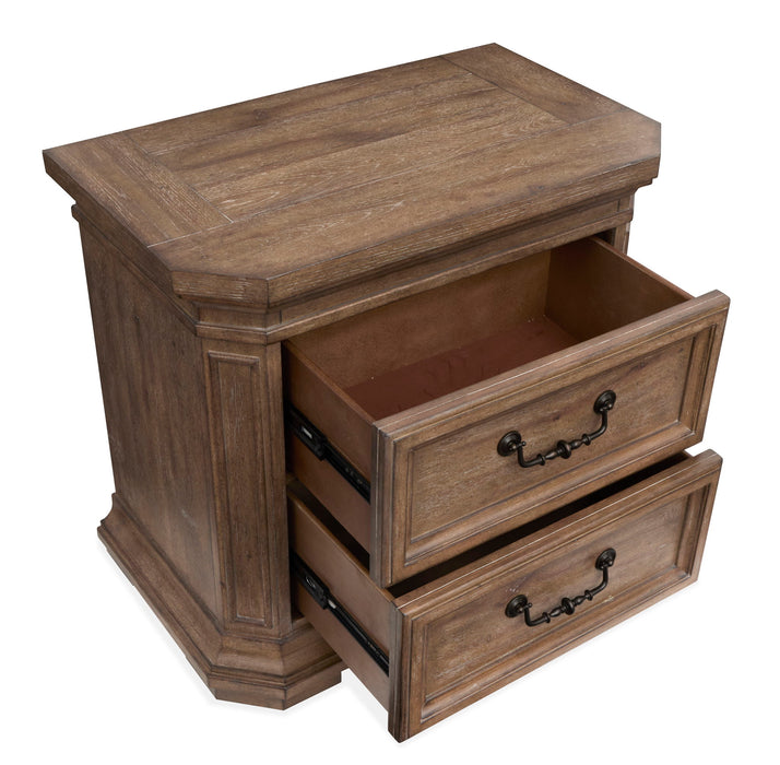 Adler Court - Drawer Nightstand - Florentine Walnut