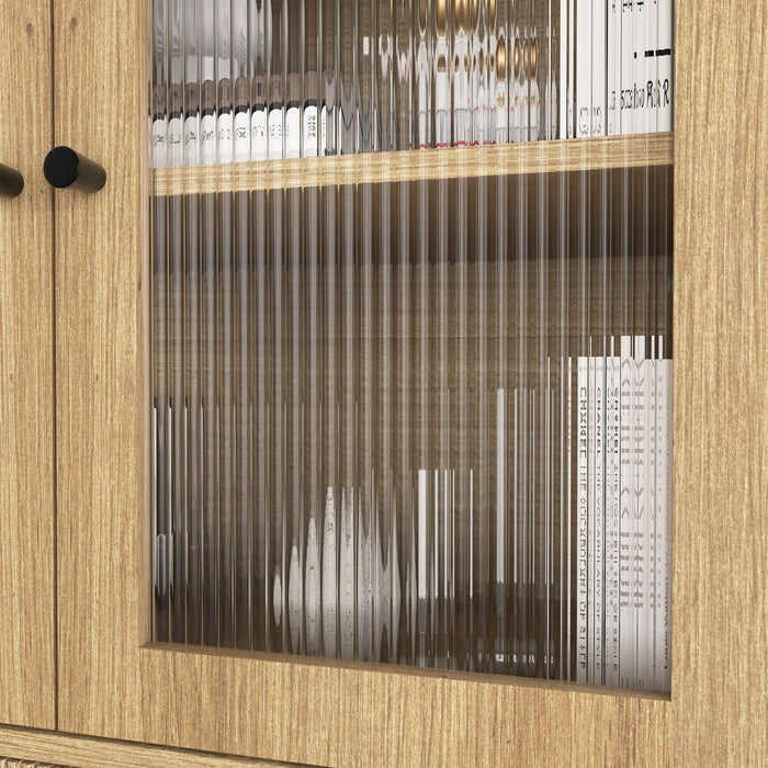 Modern Tech Inspired Dome Cabinet With LED Lighting