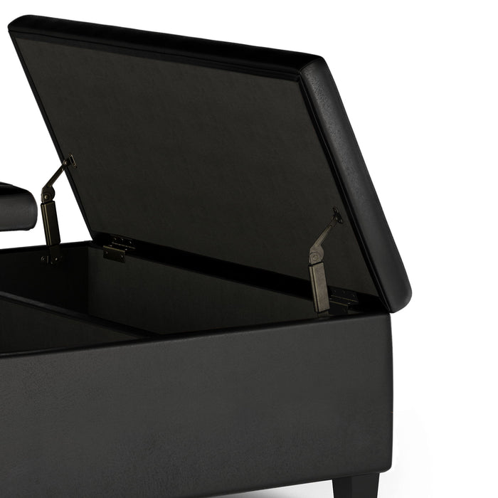 Ellis - Coffee Table Storage Ottoman Contemporary Design