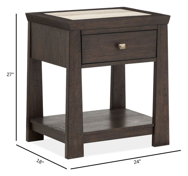 Tauren - Open Nightstand - Coffee Bean