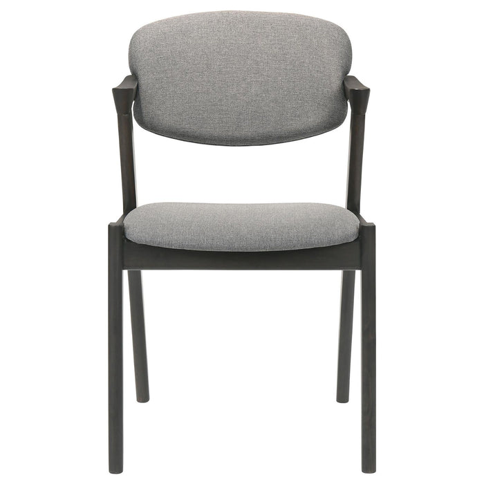 Modern Dining Chair And Zigzag Arm Design (Set of 2)