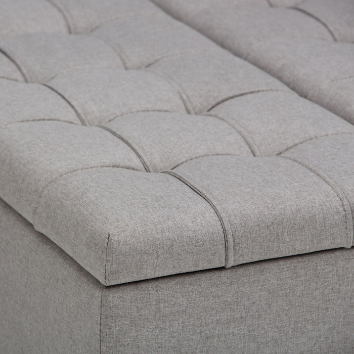 Harrison - Upholstered Coffee Table Storage Ottoman