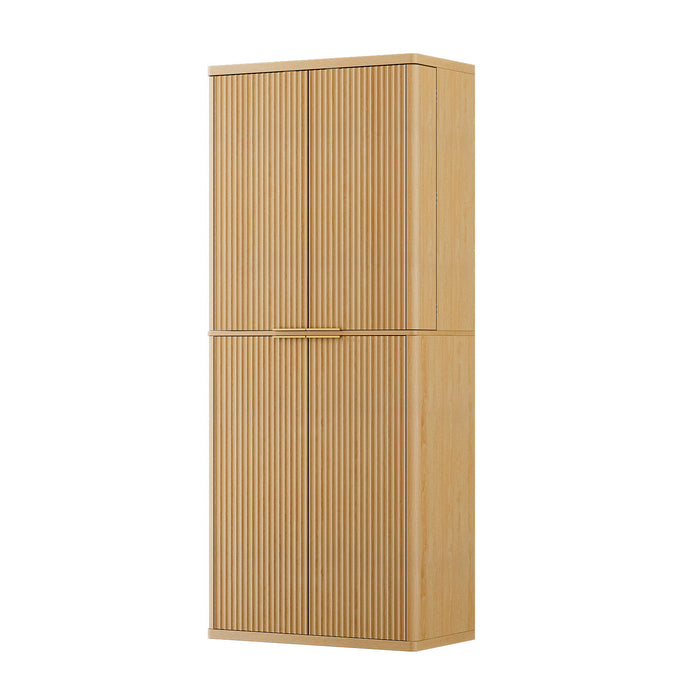 Kitchen Pantry Cabinet With 6 Doors