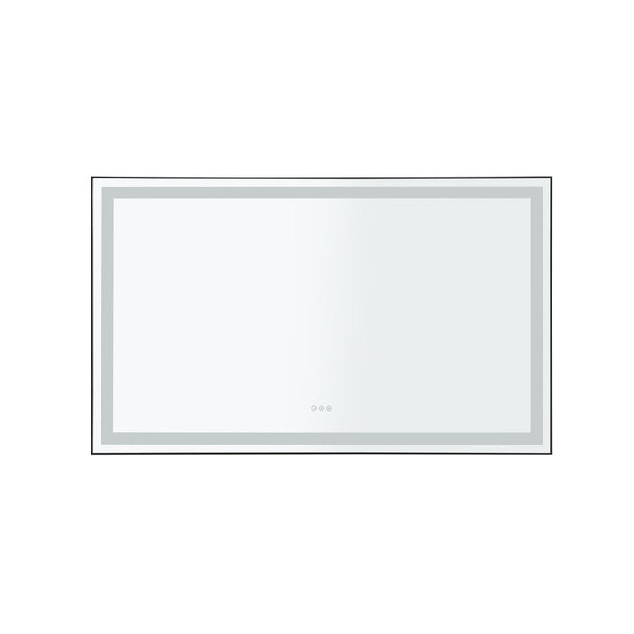 Super Bright LED Bathroom Mirror With Lights, Metal Frame Mirror Wall Mounted Lighted Vanity Mirrors