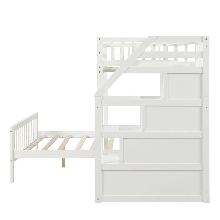 Loft Bed With Staircase And Storage