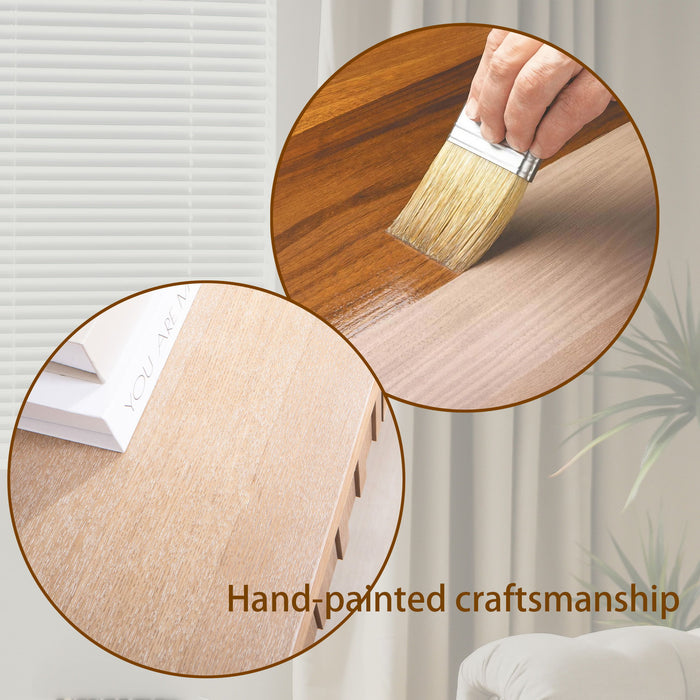 Modern Console Table With 4 Drawers, Entryway Table