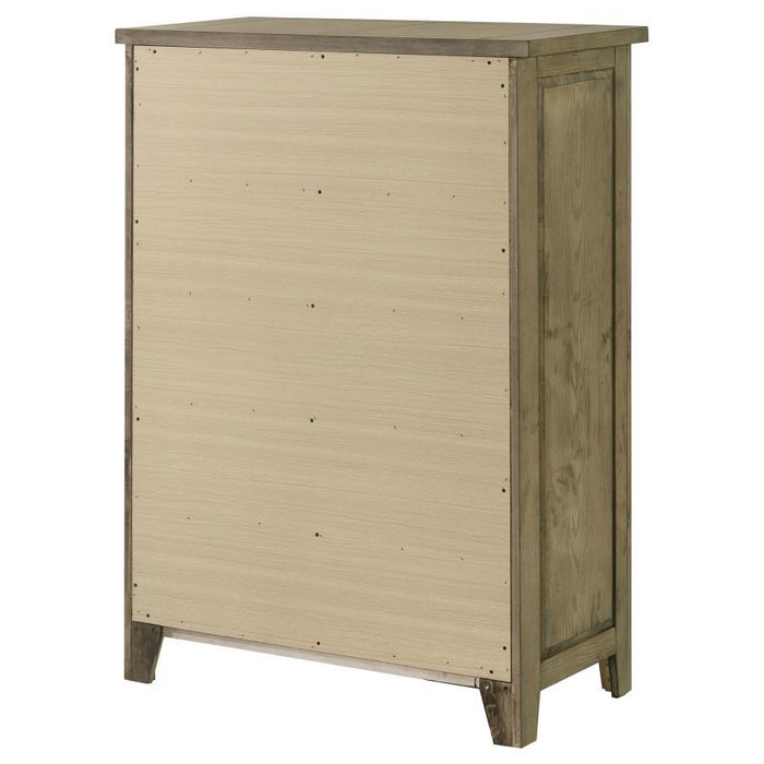 Hazlewood - 5-Drawer Bedroom Chest Of Drawers - Vineyard Oak