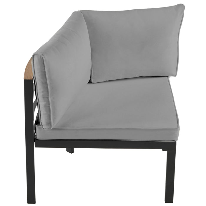 Outdoor Sectional Sofa Set Patio Seating Group With Cushions