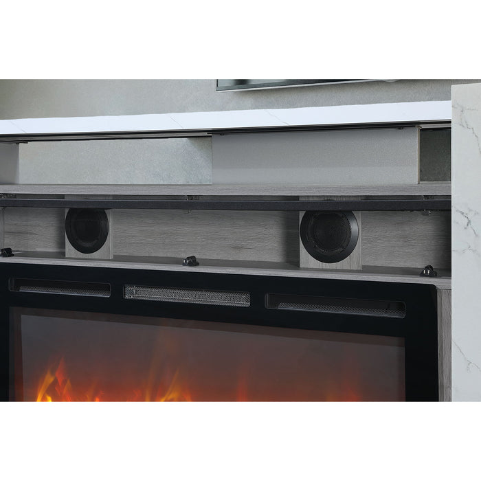 Zorra - Entertainment Unit With Bluetooth Speaker - Gray