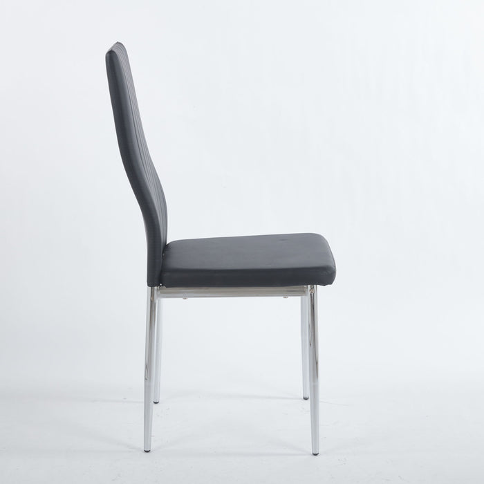 Chrome Leg Dining Chair (Set of 4)