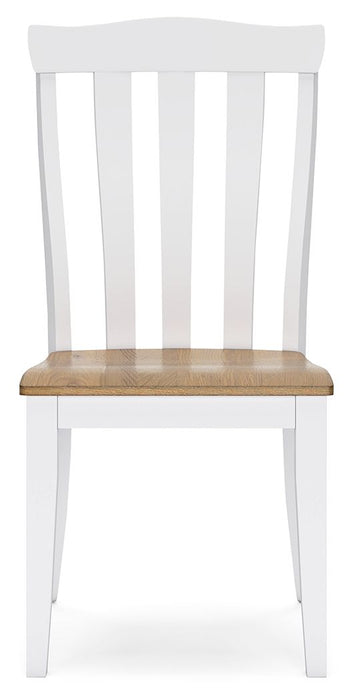 Ashbryn - Dining Room Side Chair (Set of 2) - White / Natural