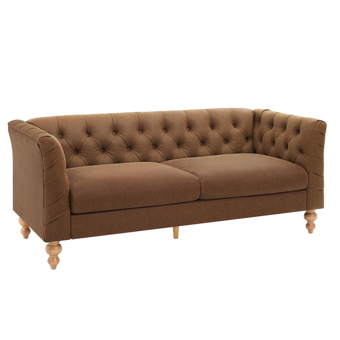 Chesterfield Sofa With Flared Arms For Living Room