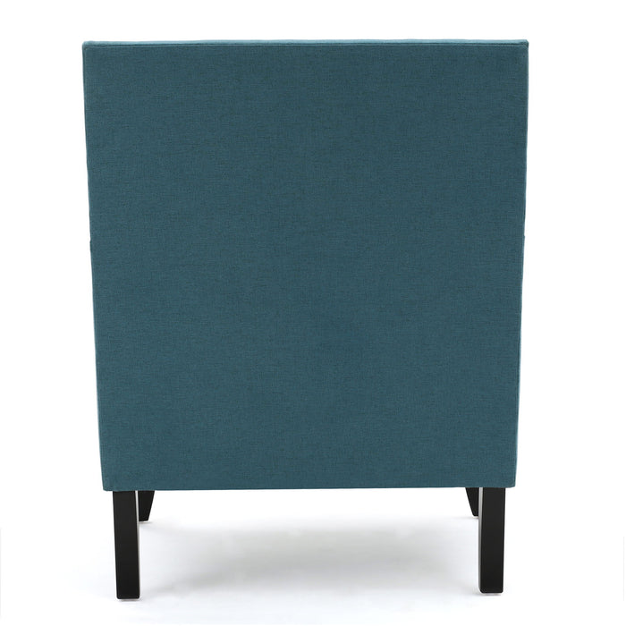 Serenada - Upholstered Fabric Club Chair With Nailhead Trim And Tapered Birch Legs