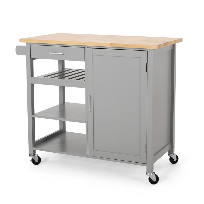 Contemporary Design Kitchen Cart With Wheels